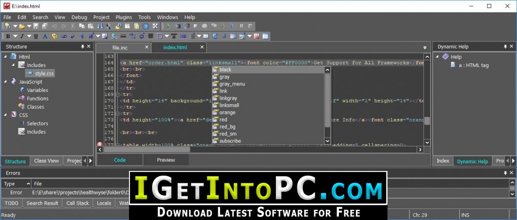 CodeLobster IDE Professional 2.4 download the new version