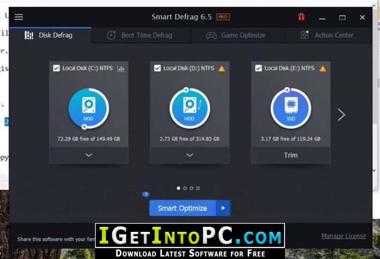 IObit Smart Defrag 9.2.0.323 for windows download