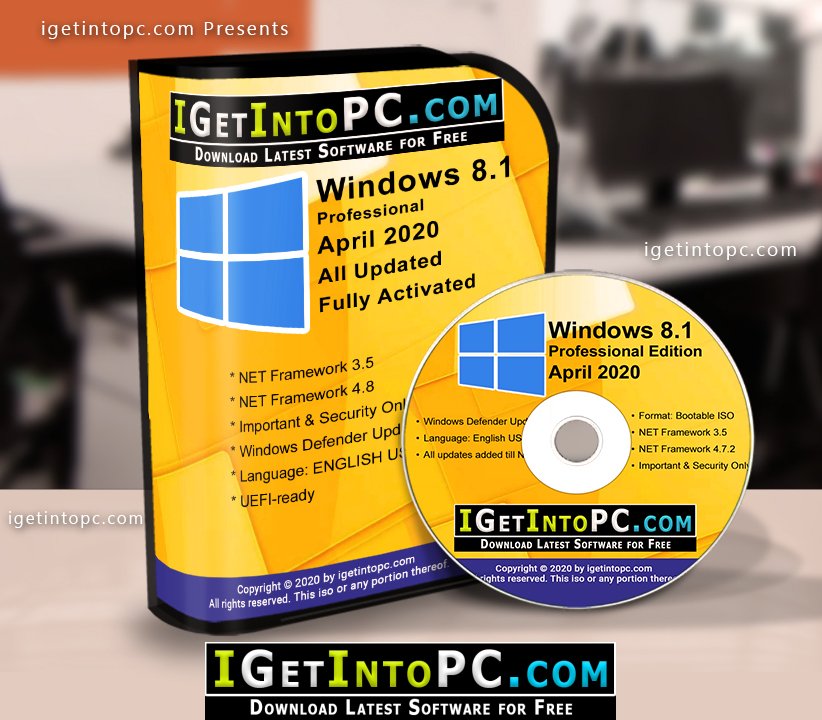 Windows 8.1 Professional April 2020 ISO Free Download (1)