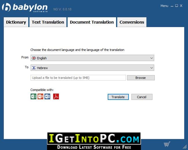 Babylon Dictionary Extension Card MB-404C 