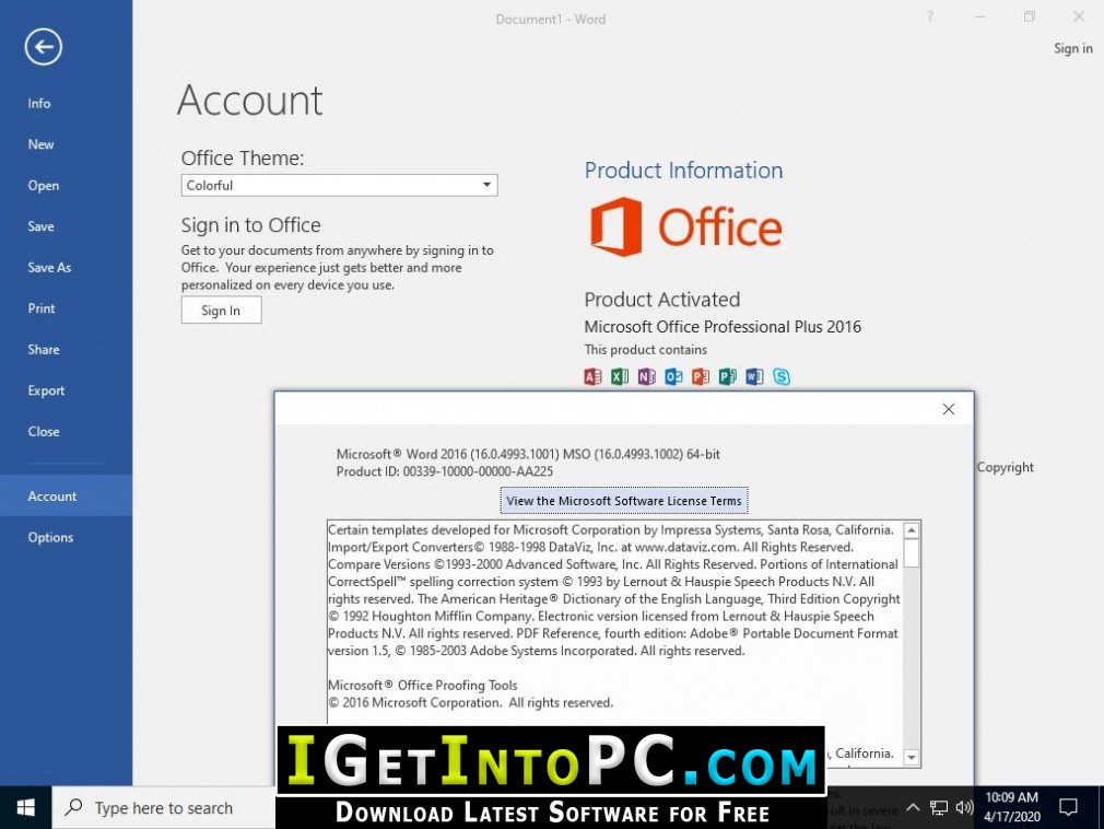 Microsoft Office 2016 Pro Plus May 2020 Free Download
