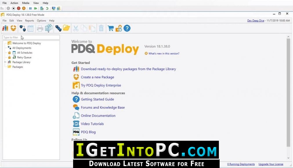 Help for PDQ Deploy