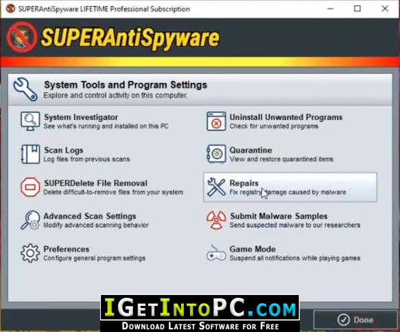 instal SuperAntiSpyware Professional X 10.0.1254 free