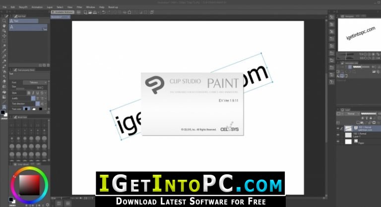 Clip Studio Paint EX 1911 Free Download With Premium Materials