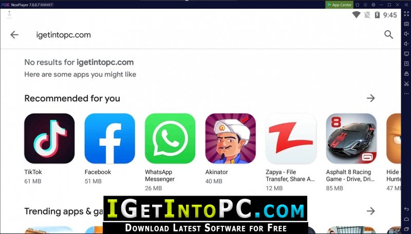 Nox App Player 7.0.5.8 free instals