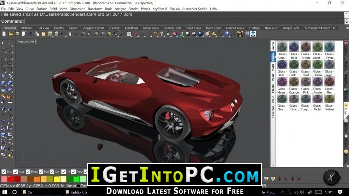 Rhinoceros 3D 7.31.23166.15001 download the new for windows