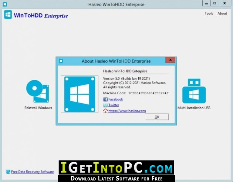 free for apple download WinToHDD Professional / Enterprise 6.2