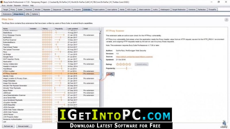 Burp Suite Professional 2023.10.2.3 free instal