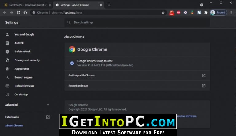 is google update setup same as google chrome install