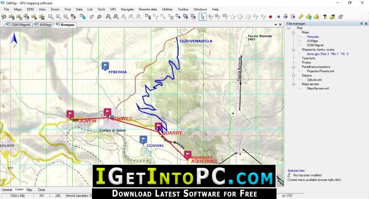 download the new version for windows OkMap Desktop 17.11