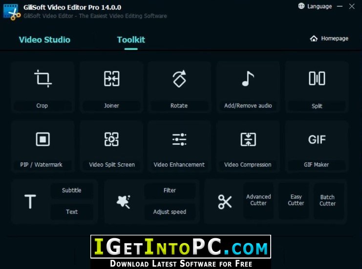 free instals GiliSoft Video Editor Pro 17.1