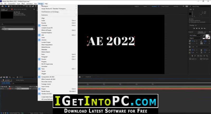 adobe after effects 2022 free download