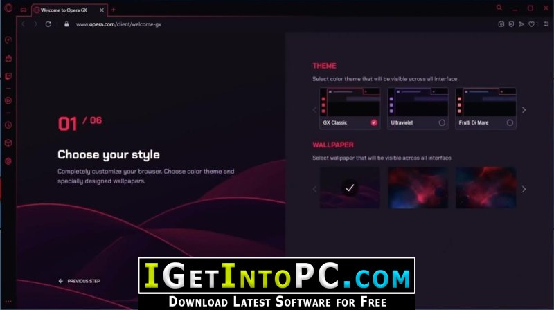 Opera GX Gaming Browser 85 Offline Installer Download