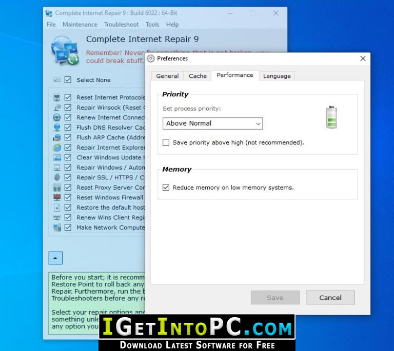 Complete Internet Repair 9.1.3.6322 for windows download free