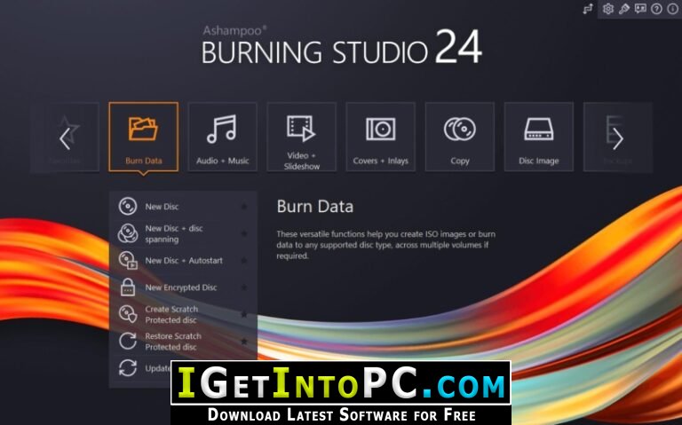 free instal Ashampoo Burning Studio 25.0.1