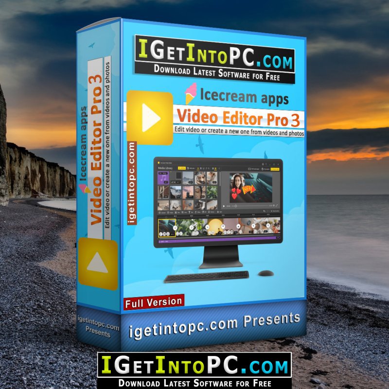 download the new for windows Icecream Video Editor PRO 3.11