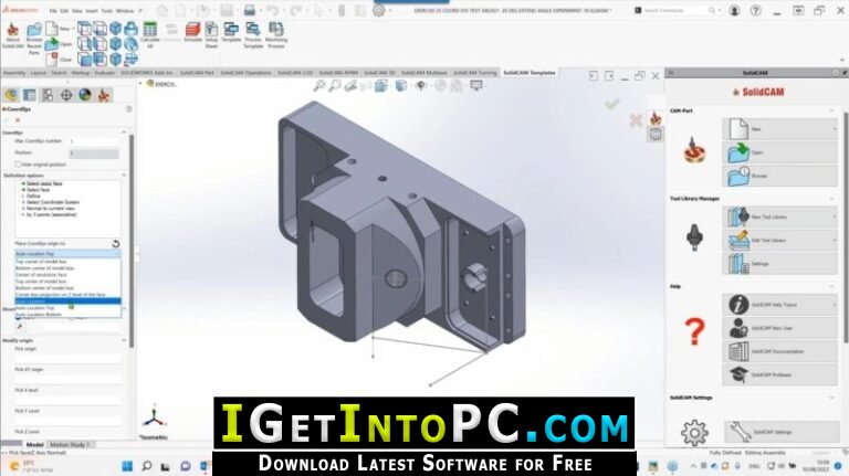 SolidCAM 2023 for SOLIDWORKS Free Download