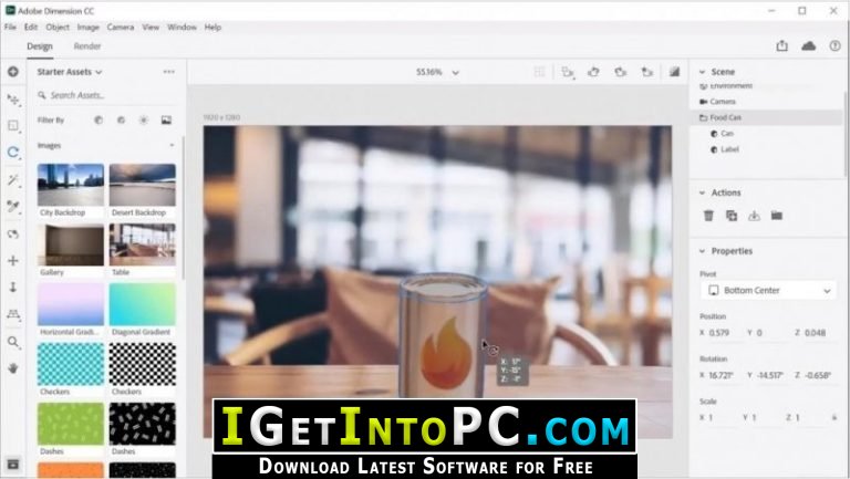 Adobe Dimension CC 4 Free Download